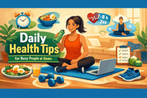 Daily Health Tips for Busy People at Home: Stay Fit Without Stress