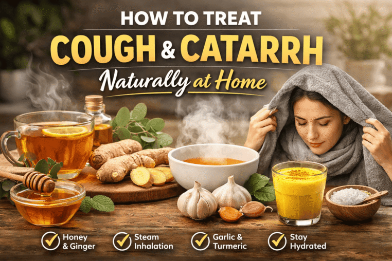 How to Treat Cough and Catarrh Naturally at Home (Safe & Effective Remedies)